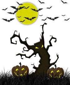Bat Fly Halloween Fabric Recycle Royalty Free Stock Photography