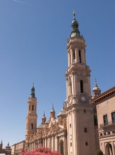 Nuestra Senora Del Pilar Basilica In Zaragoza Stock Photos Nuestra Senora Del Pilar Basilica In Zaragoza Stock Photos