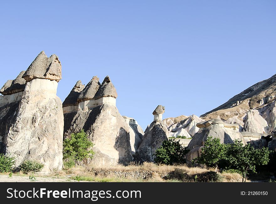 The speciel stone formation of cappadocia