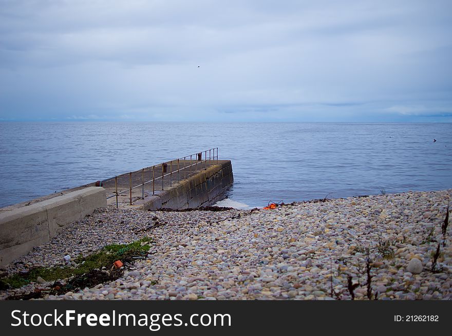 Small pier by the sea