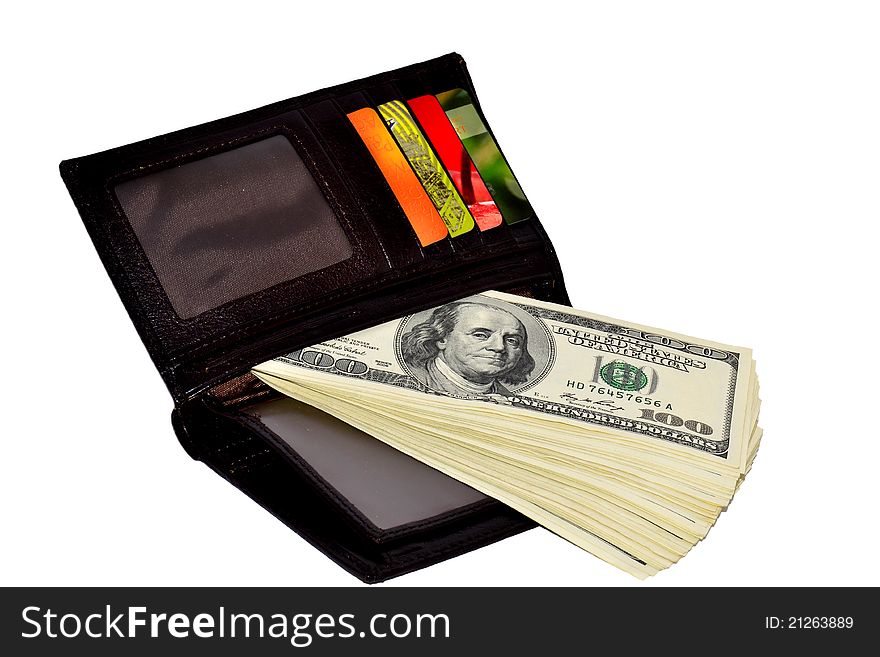 Wallet With Money And Credit Cards