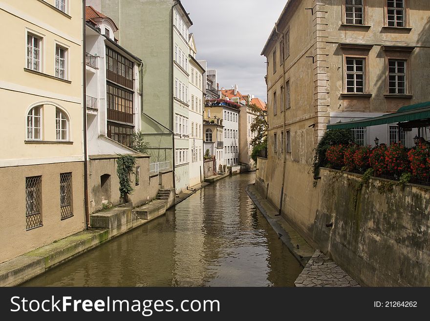 The beautiful channel of Zlata Prague. The beautiful channel of Zlata Prague