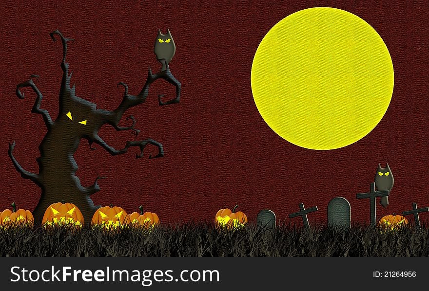 Bat fly full moon halloween background. Bat fly full moon halloween background