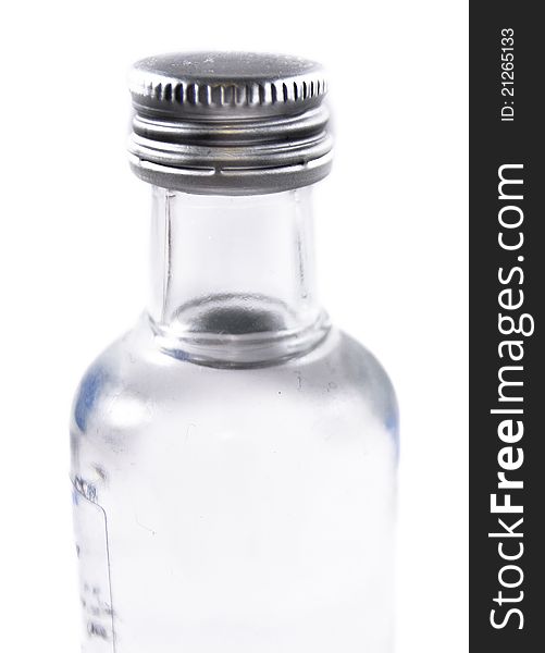 A bottle isolated on a white background. A bottle isolated on a white background
