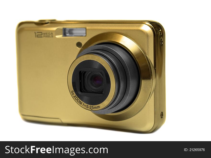 Gold Compact Digital Camera