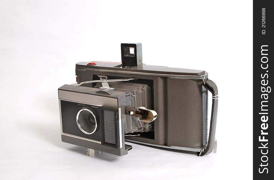 Antique film camera with bellows