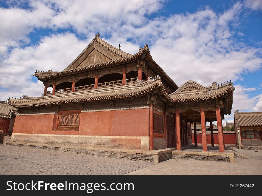 Beizi Temple, one of the largest lamaseries of Inner Mongolia