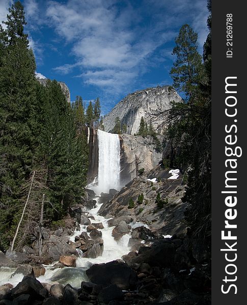 Vernal Falls In Yosemite