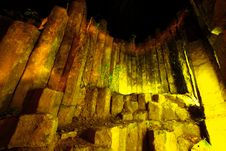 Night Time At Amazing Stone Of Columnar,Phrae Stock Image Night Time At Amazing Stone Of Columnar,Phrae Stock Image