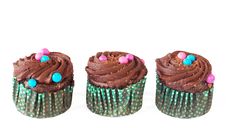 Miniature Chocolate Cupcakes Royalty Free Stock Photos Miniature Chocolate Cupcakes Royalty Free Stock Photos