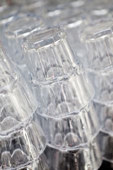 Stack Of Glass Royalty Free Stock Photography Stack Of Glass Royalty Free Stock Photography