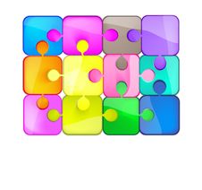 Colorful Puzzles Royalty Free Stock Photos