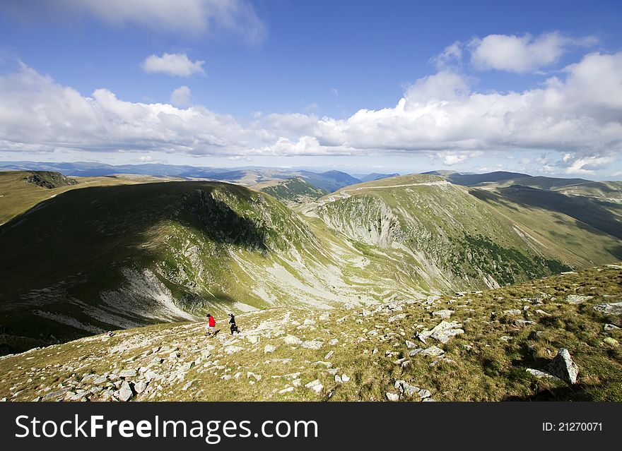 Mountain landscape in Parang Mountains