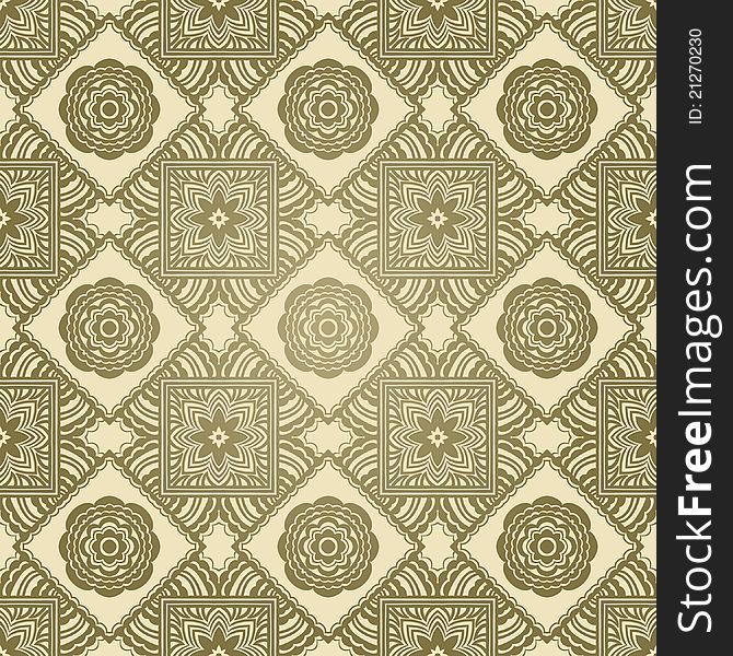 Seamless pattern in retro style