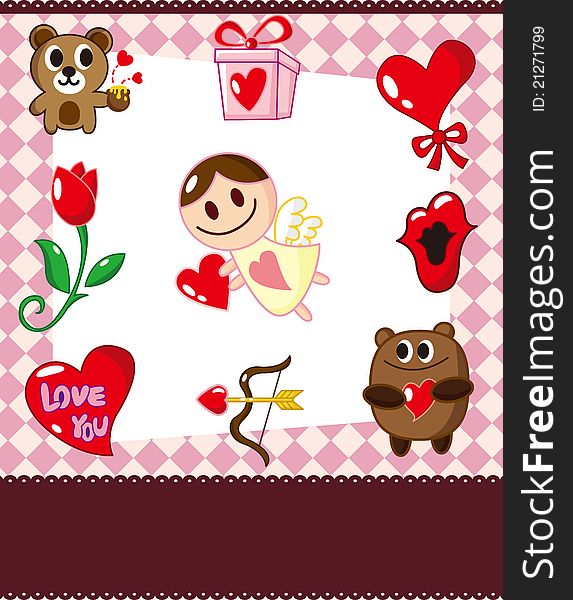 Cartoon Love Card