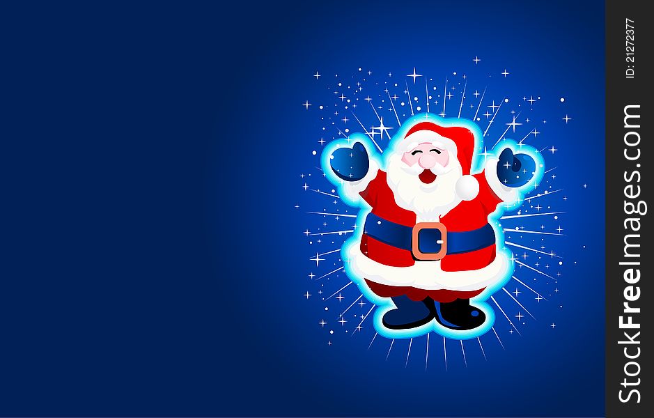 Christmas theme background with Santa Claus