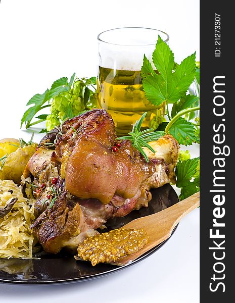 Roasted pork knuckle. Ham and bacon are popular foods in the west, and their consumption has increased with industrialisation. Roasted pork knuckle. Ham and bacon are popular foods in the west, and their consumption has increased with industrialisation.