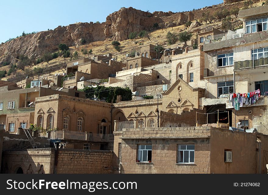 A view of houses of Mardin, Turkey. A view of houses of Mardin, Turkey.