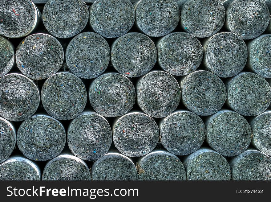 HDR image of the bottom of concrete posts in a pile. HDR image of the bottom of concrete posts in a pile