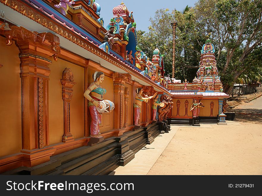 Traditional Hindu temple, South India, Kerala