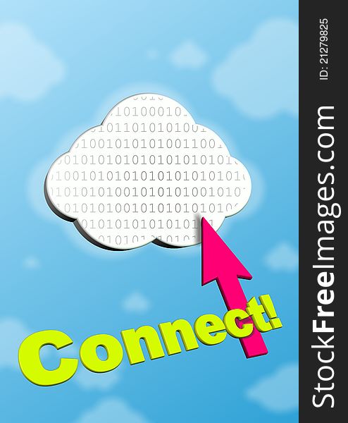 This is symbol of cloud computing. It is theme of internet.