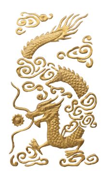 Chinese Dragon Isolated On White Stock Images Chinese Dragon Isolated On White Stock Images