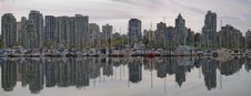 Reflection At Vancouver BC Waterfront Marina Royalty Free Stock Photos Reflection At Vancouver BC Waterfront Marina Royalty Free Stock Photos