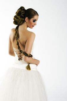 Bride Looking Down Royalty Free Stock Photo Bride Looking Down Royalty Free Stock Photo