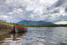 Boat On The Lake In Killarney - Ireland. Royalty Free Stock Images Boat On The Lake In Killarney - Ireland. Royalty Free Stock Images