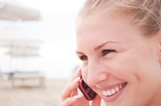 Woman Talking On The Phone Royalty Free Stock Photography Woman Talking On The Phone Royalty Free Stock Photography