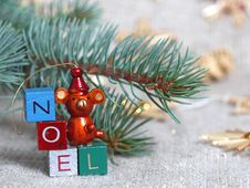 Christmas Wooden Ornament Royalty Free Stock Photos Christmas Wooden Ornament Royalty Free Stock Photos