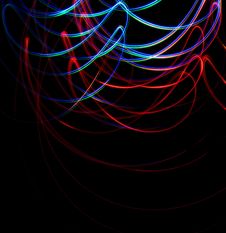 Chaotic Colorful Lights Royalty Free Stock Photography