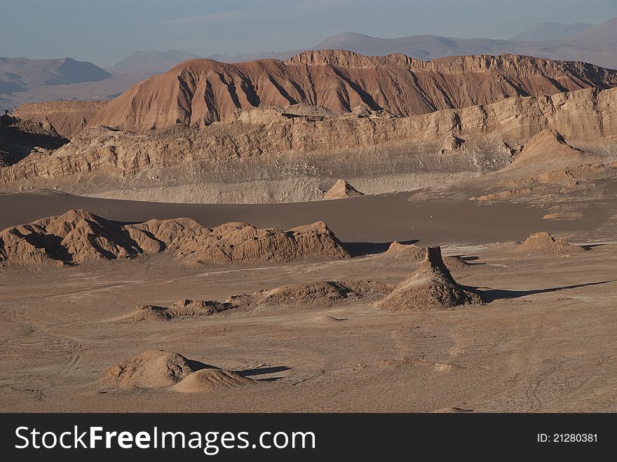 Valle del la Luna in atacama desert. Valle del la Luna in atacama desert