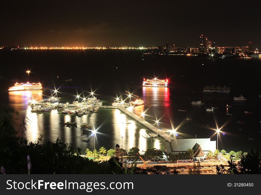 Pattaya city from observation point on the hill. Thailand. Pattaya city from observation point on the hill. Thailand