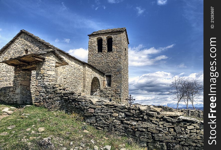 Church of the Sierra de Guara, Huesca, Spain