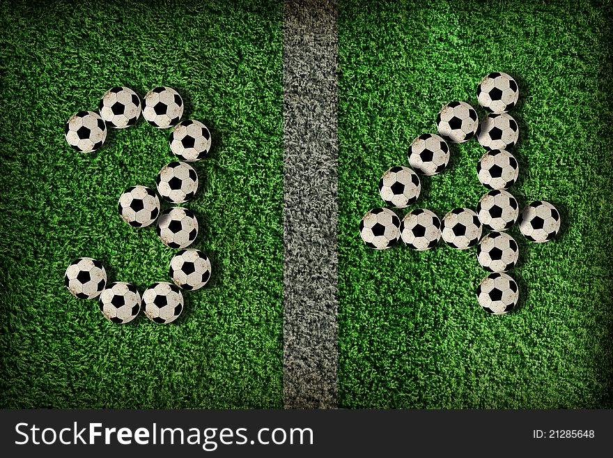 3,4 - number of football