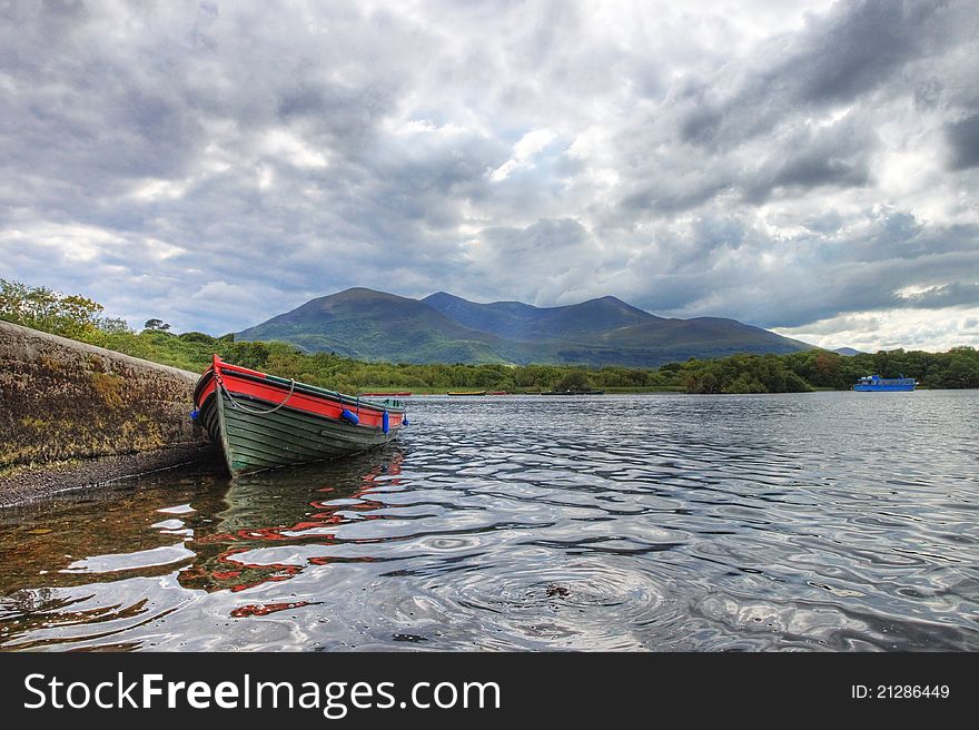 Boat On The Lake In Killarney - Ireland.