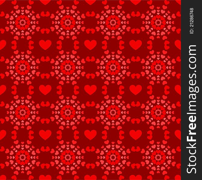 Seamless Valentine`s background with hearts. Seamless Valentine`s background with hearts