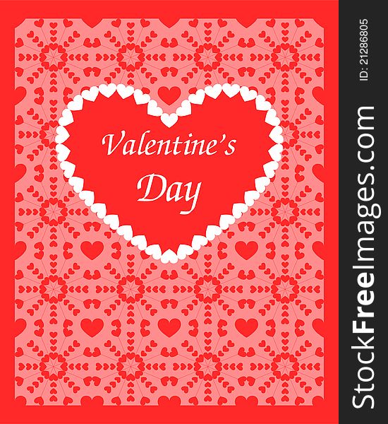 Abstract Valentine day greeting card. Abstract Valentine day greeting card