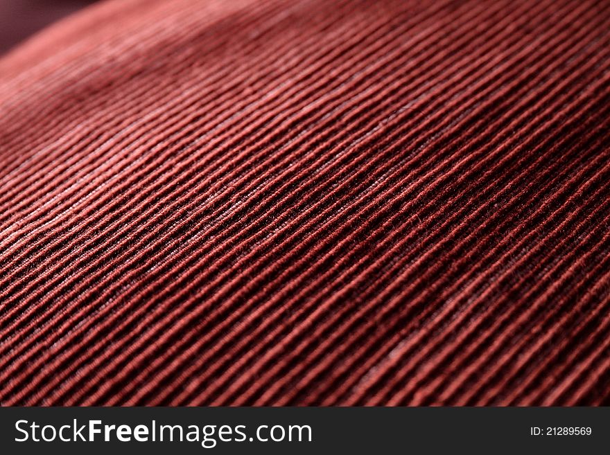 Red woven fabric texture closeup. Red woven fabric texture closeup