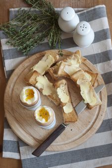 Eggs With Toast Royalty Free Stock Photo Eggs With Toast Royalty Free Stock Photo