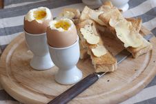Eggs With Toast Royalty Free Stock Photography Eggs With Toast Royalty Free Stock Photography