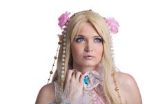 Young Girl In Fairy-tale Doll Cosplay Costume Stock Photography Young Girl In Fairy-tale Doll Cosplay Costume Stock Photography