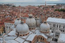 View Across The Rooftops Of Venice Stock Photo View Across The Rooftops Of Venice Stock Photo