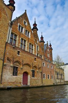Classic View Of Channels Of Bruges Royalty Free Stock Photography Classic View Of Channels Of Bruges Royalty Free Stock Photography