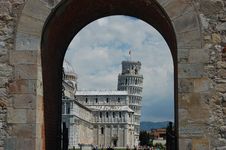 The Piazza Dei Miracoli, Pisa, Tuscany, Italy Stock Photography