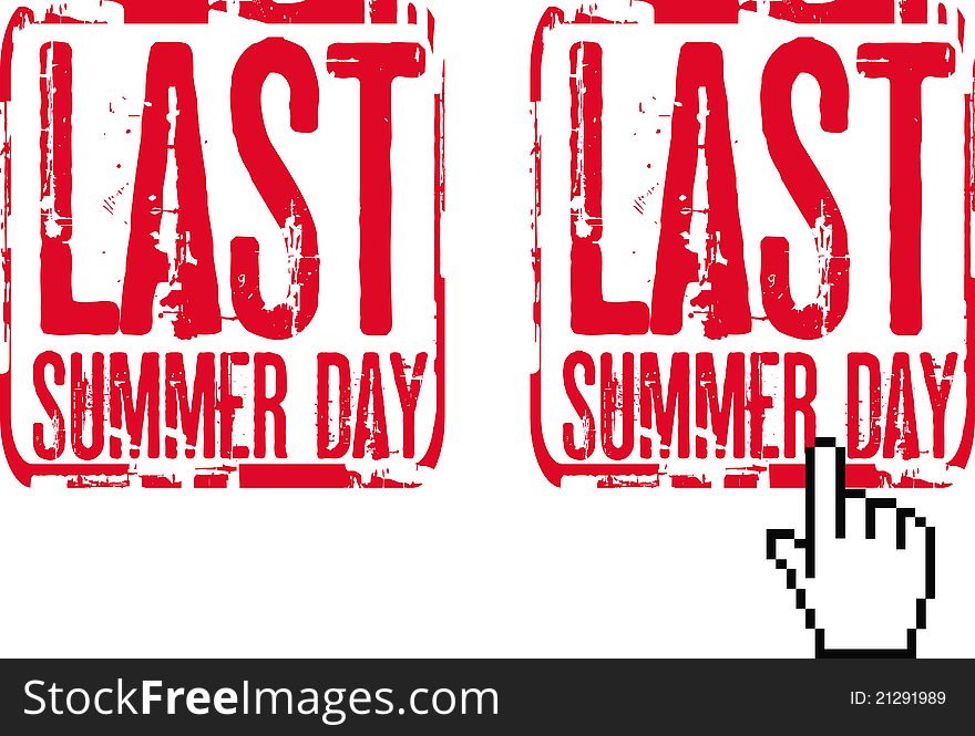 Last summer day - pack of rubber stamps