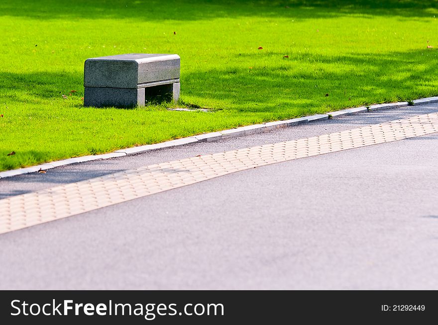 Romantic Bench on green grass. Romantic Bench on green grass