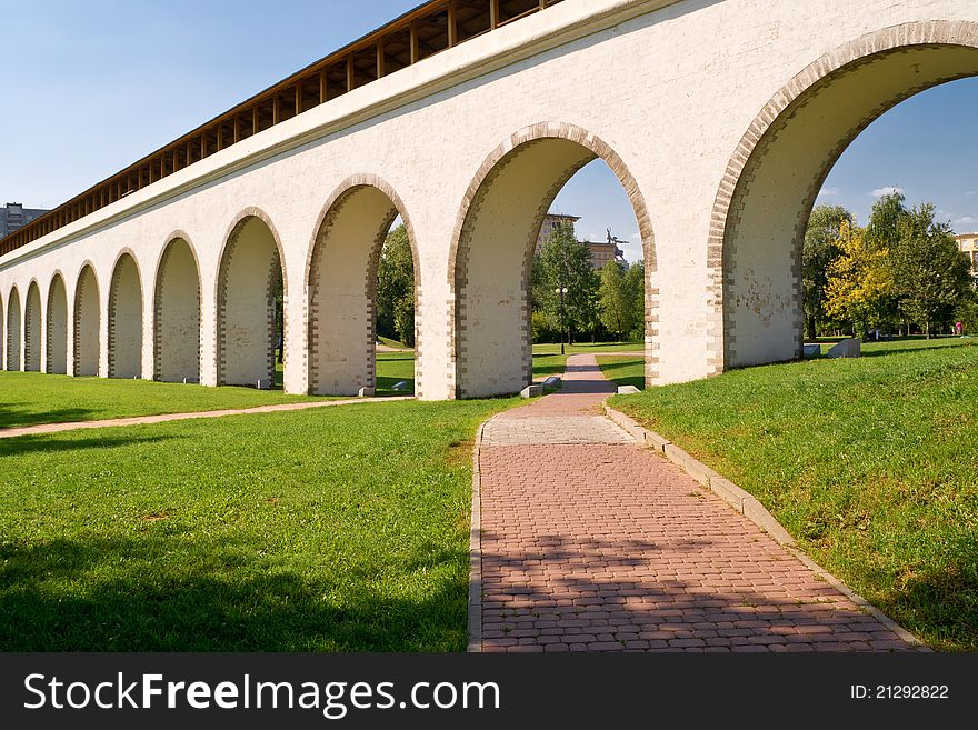 Aqueduct And Park In Moscow, Russia