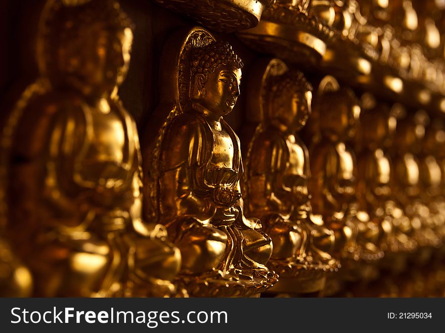 The buddha of chinese temple in thailand